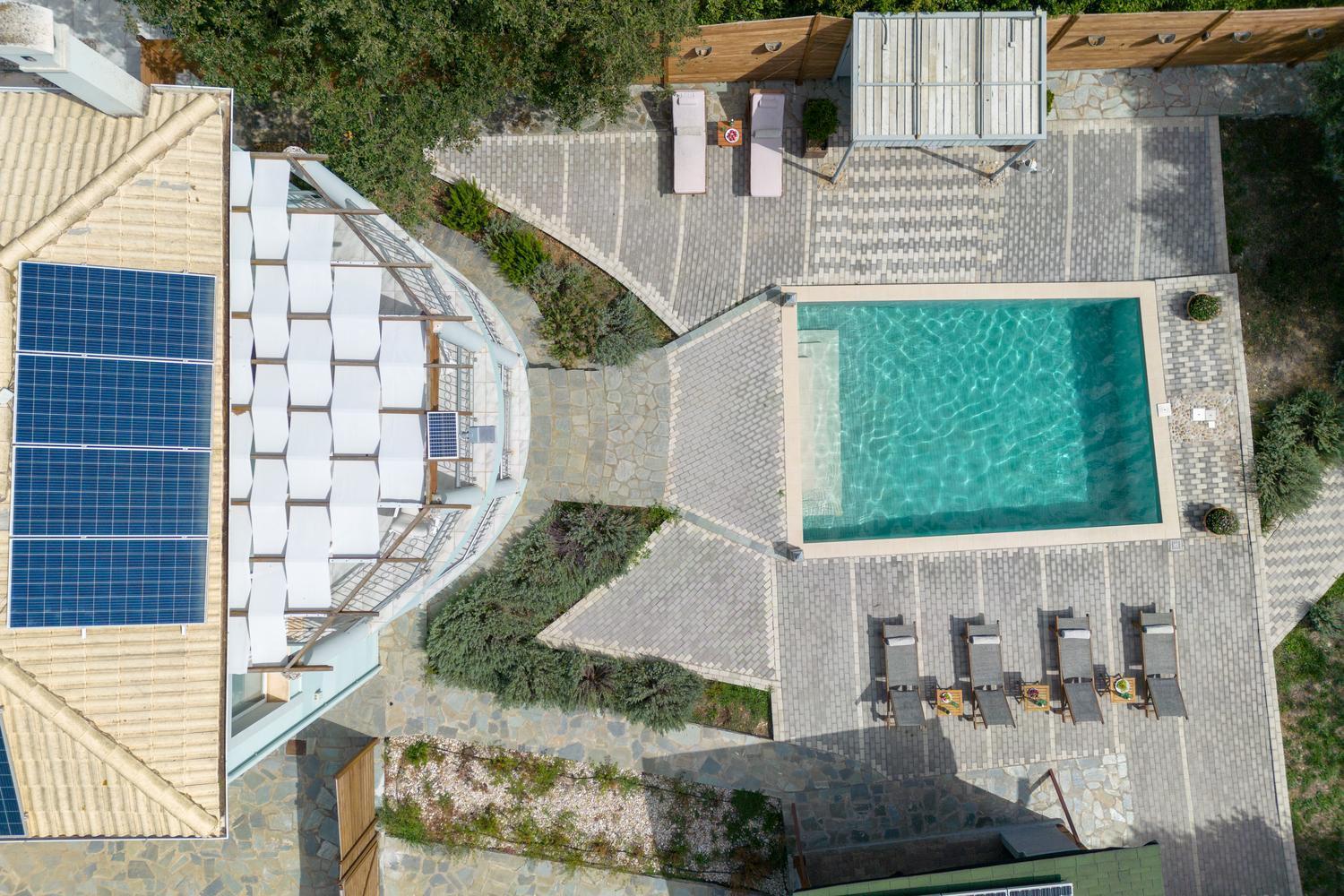 Villa Serenity - Off Grid Villa Poulades ภายนอก รูปภาพ