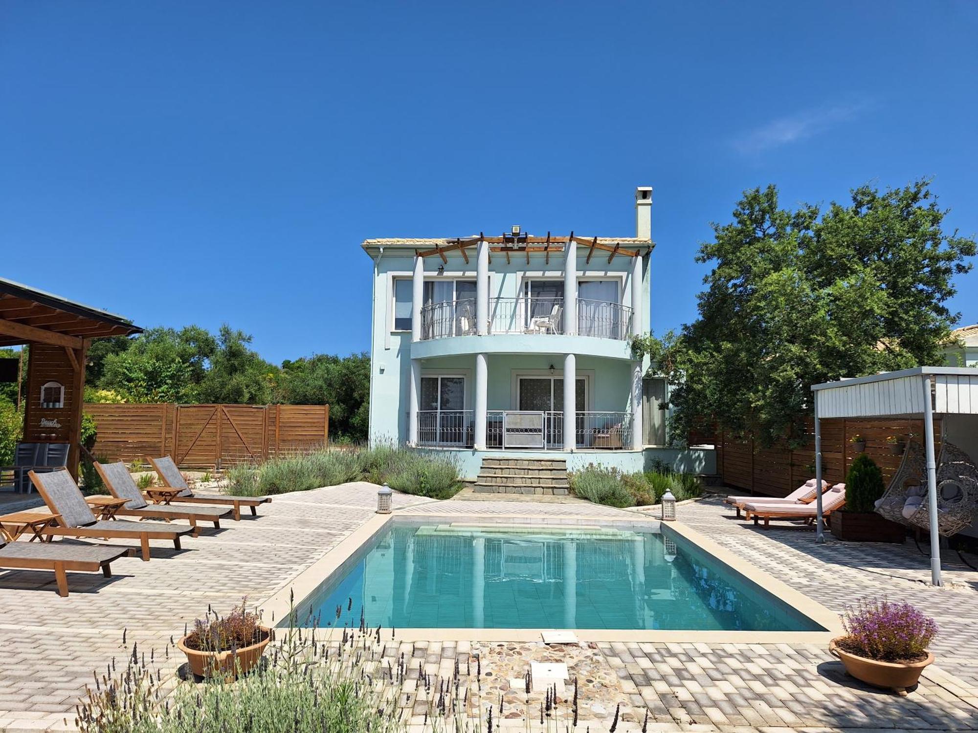 Villa Serenity - Off Grid Villa Poulades ภายนอก รูปภาพ