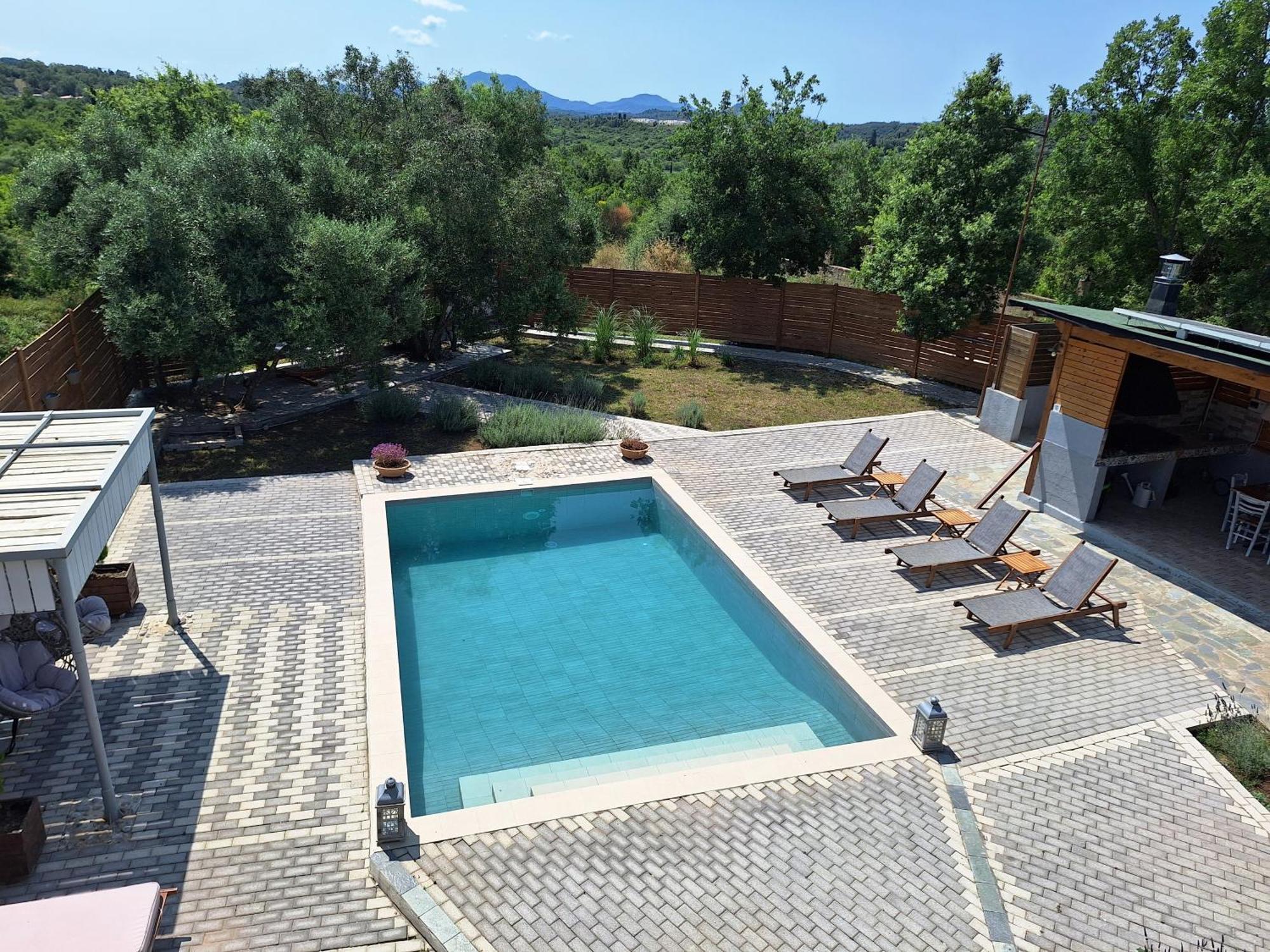 Villa Serenity - Off Grid Villa Poulades ภายนอก รูปภาพ